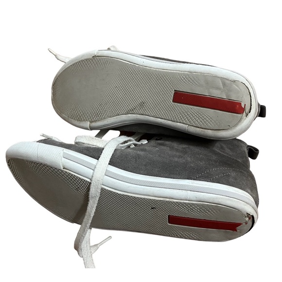 Prada suede lace up high top sneakers size 39 - Picture 3 of 14